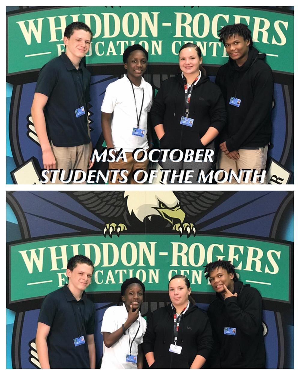 MSA October Students of the Month